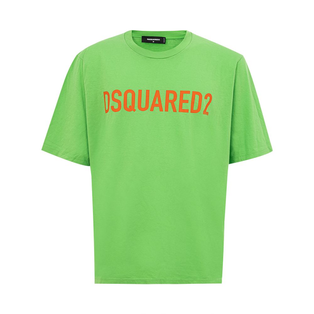 Erkekler için Dsquared² Electric Green Pamuklu Tişört